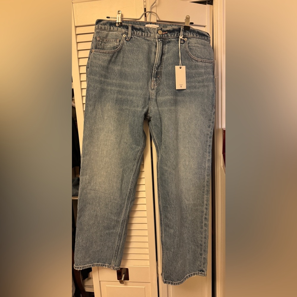 Good American Light Blue Straight Jeans